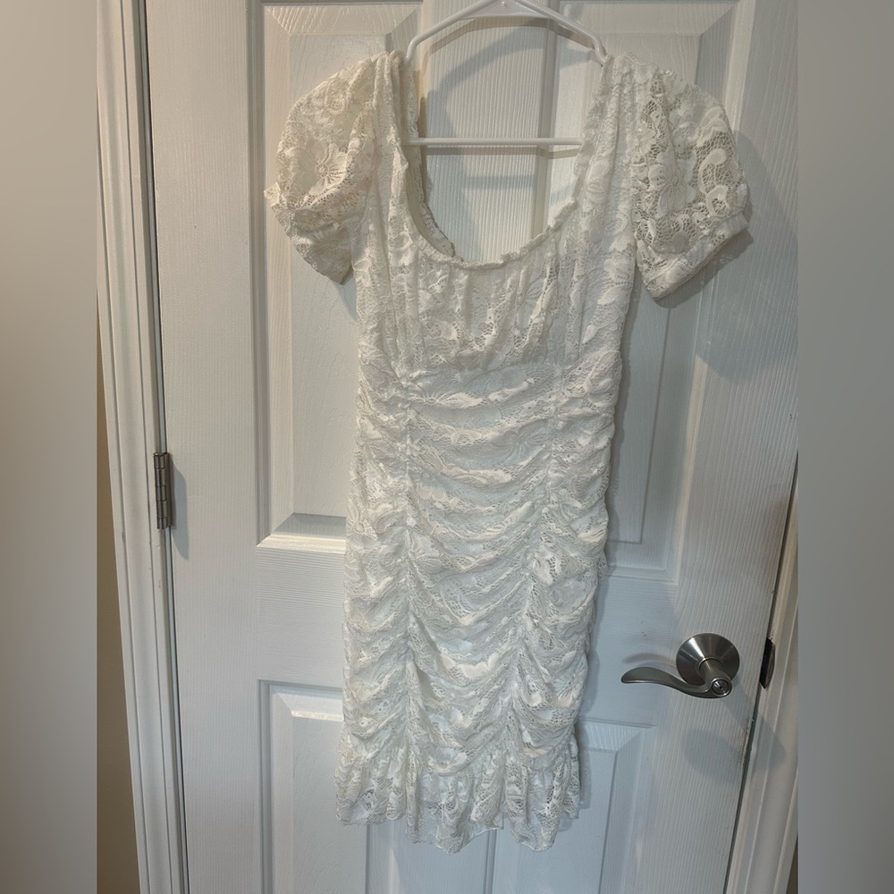 B Darlin lace dress, size small color white